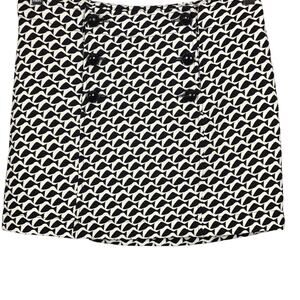 Vineyard Vines Geo Fish Jacquard Night Sky Mini Skirt Blue White Whale Print 0